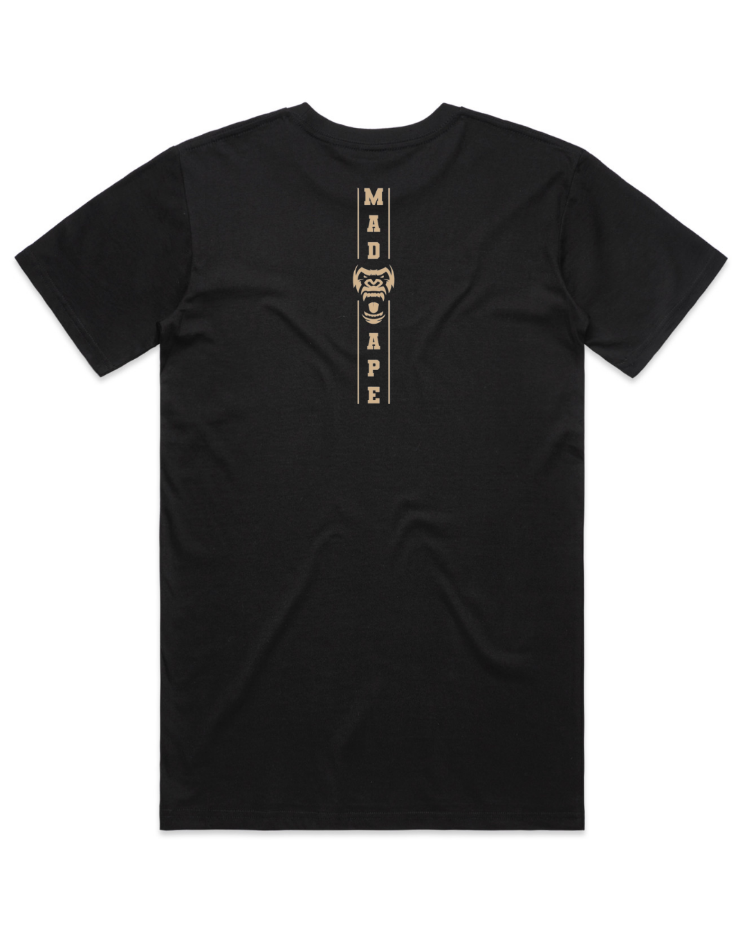 Square Vertical Tee - Black/Gold – Mad Ape
