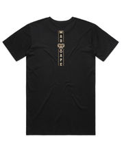 SquareVertical Tee - Black/Gold