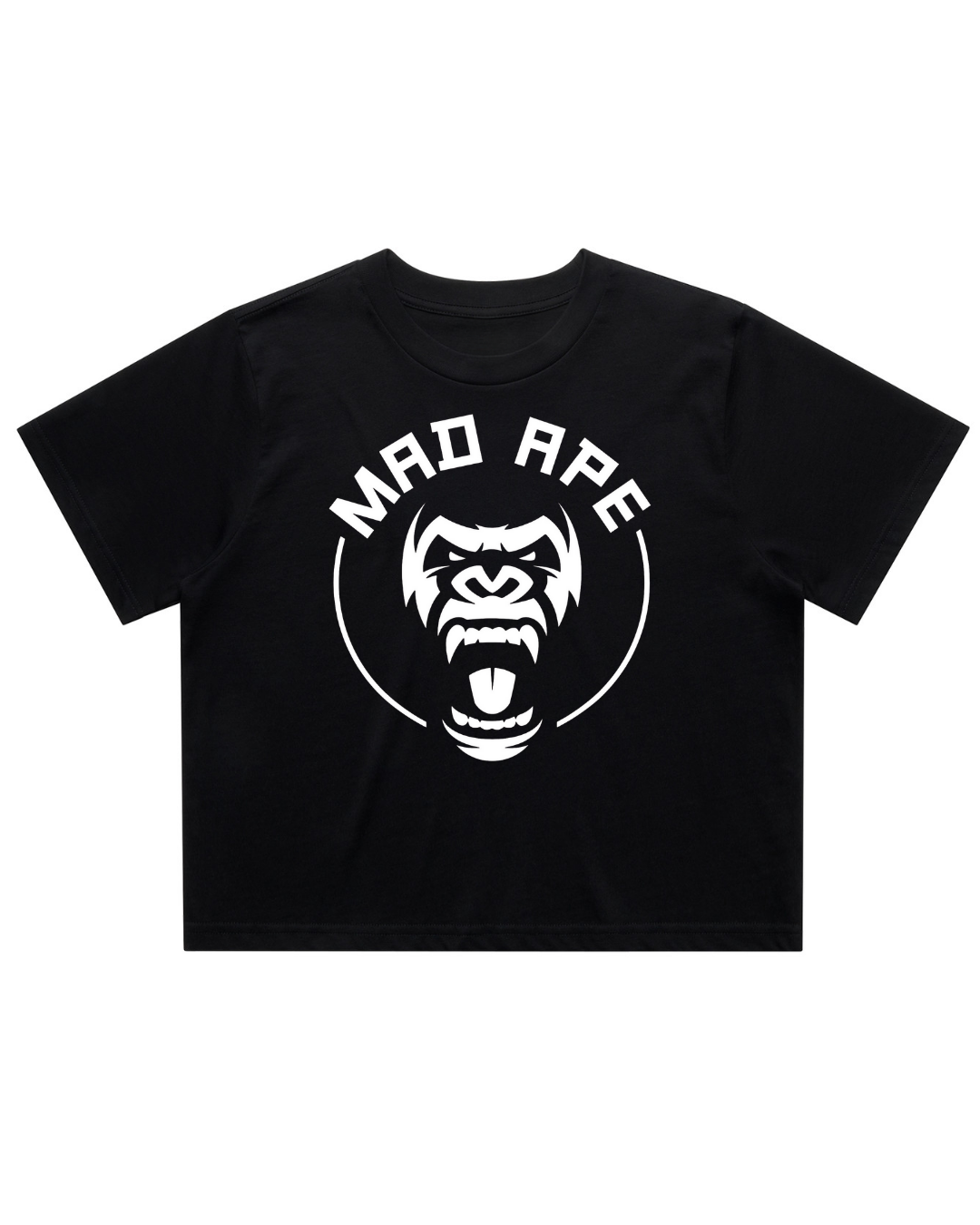 W Circle Crop Tee - Black