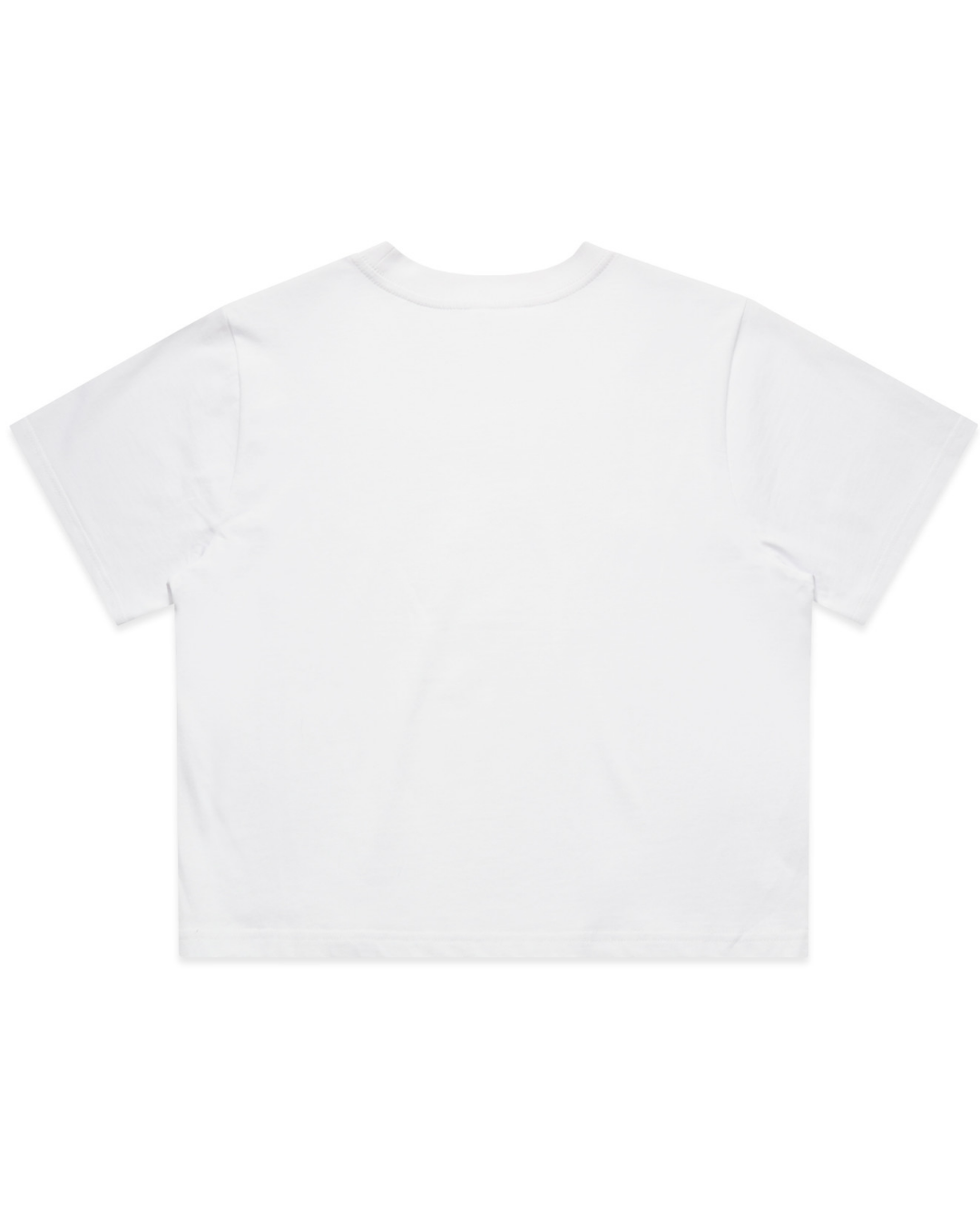 W Circle Crop Tee - White