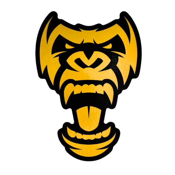Sticker - Black and Gold Big