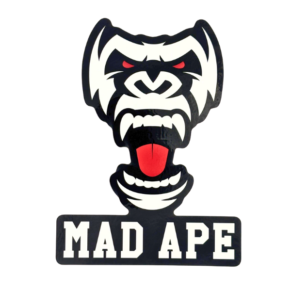 Sticker - Black, White, and Red Big