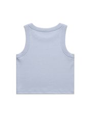 W CoreWords Crop Tank Blue