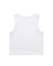 W CoreWords Crop Tank White