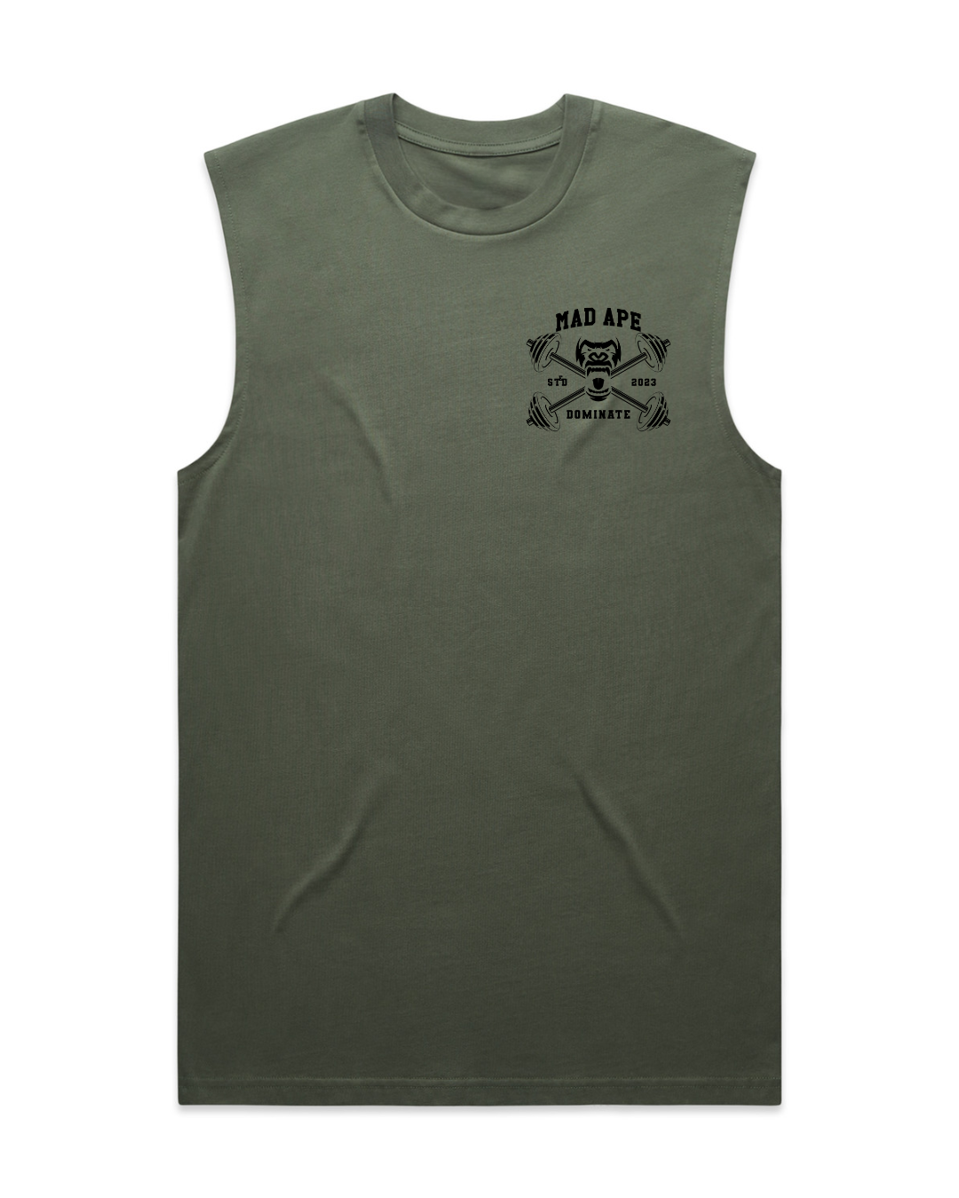 Barbell Dominate Tank - Olive