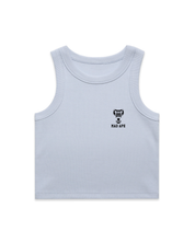 W CoreWords Crop Tank Blue
