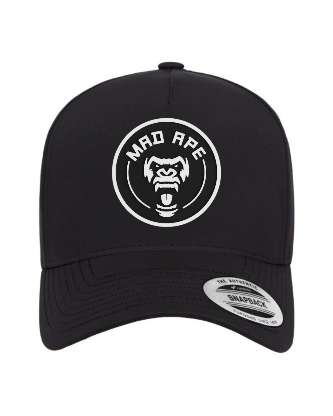 White Circle Yupoong PerfSnap - Black