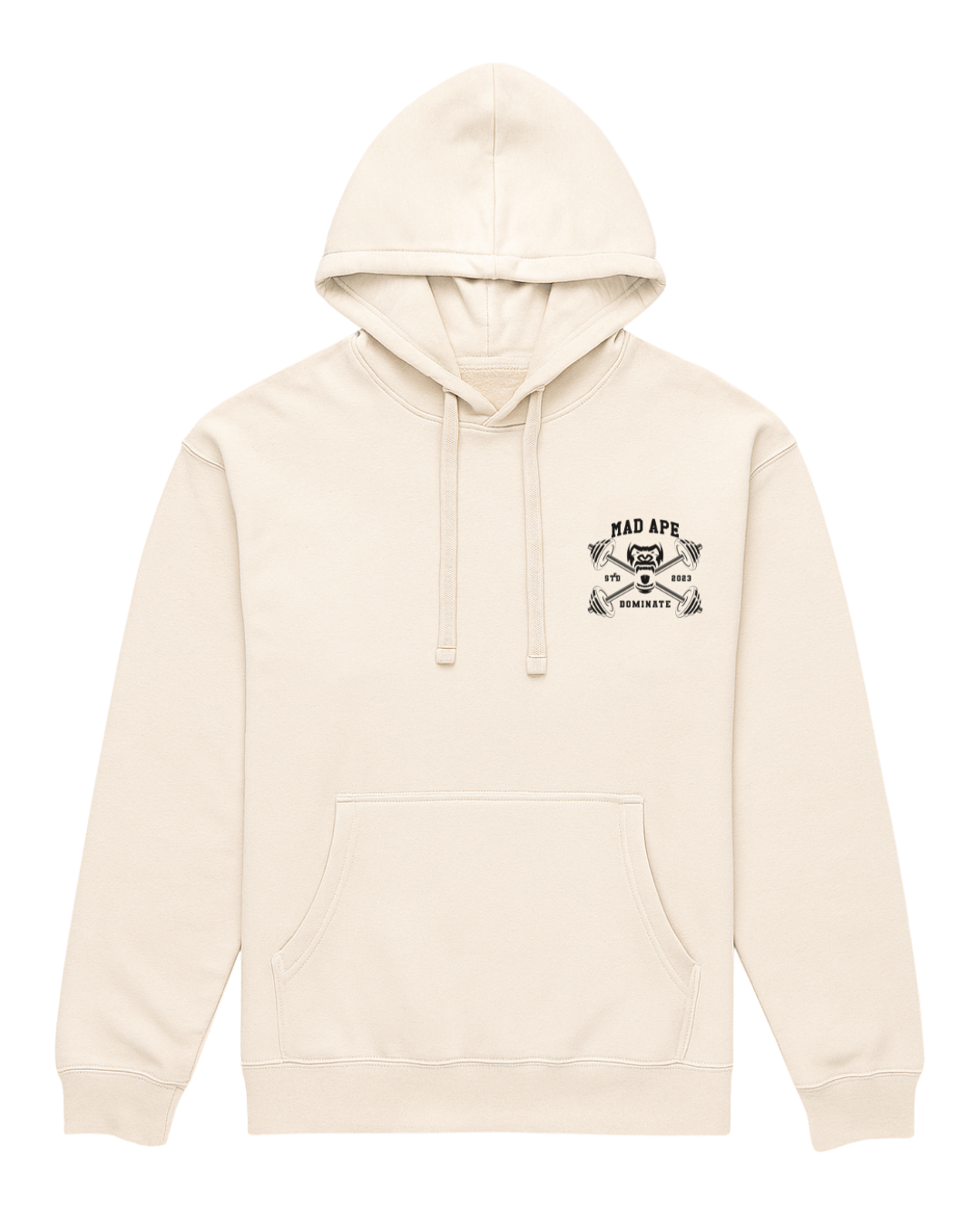 Barbell Dominate Hoodie - Bone