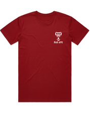 Core Words Tee - Cardinal/White