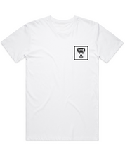 Square Vertical Tee - White