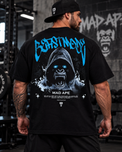 Oversized Graphic Tee - Blue Beast Mode