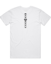 Square Vertical Tee - White