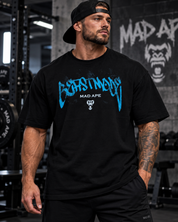 Oversized Graphic Tee - Blue Beast Mode