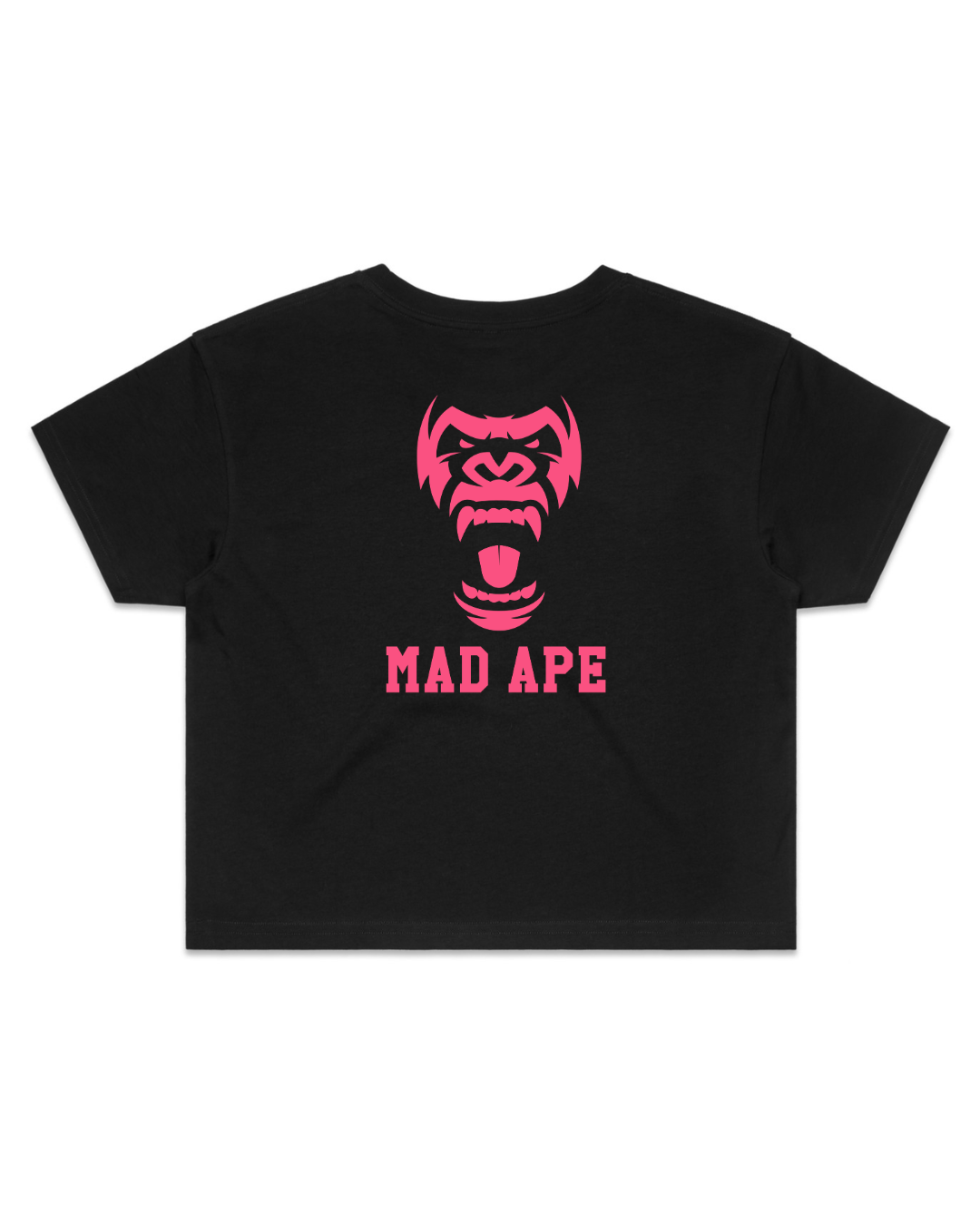 W Core Words Crop Tee - Black/Pink