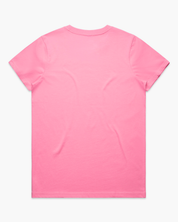 W Words Front Tee - Pink
