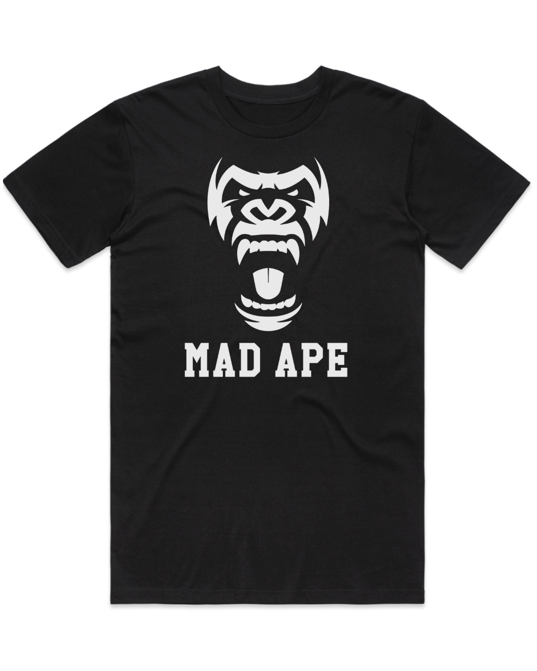 Words Front print only Tee - Black