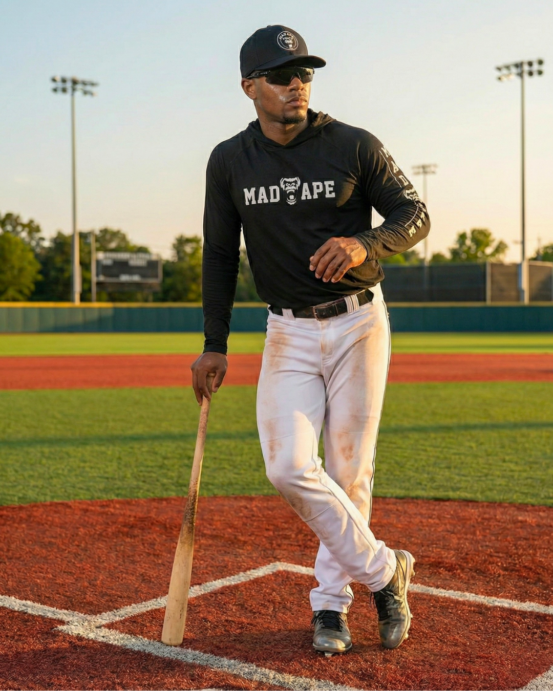 Performance Hoodie - In Your Face - Black