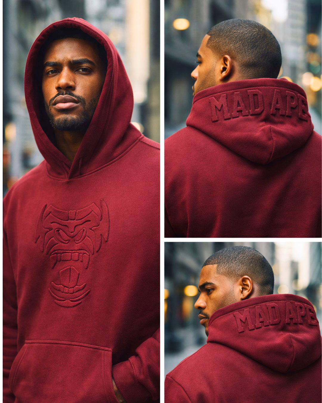 Puff Hoodie - Maroon