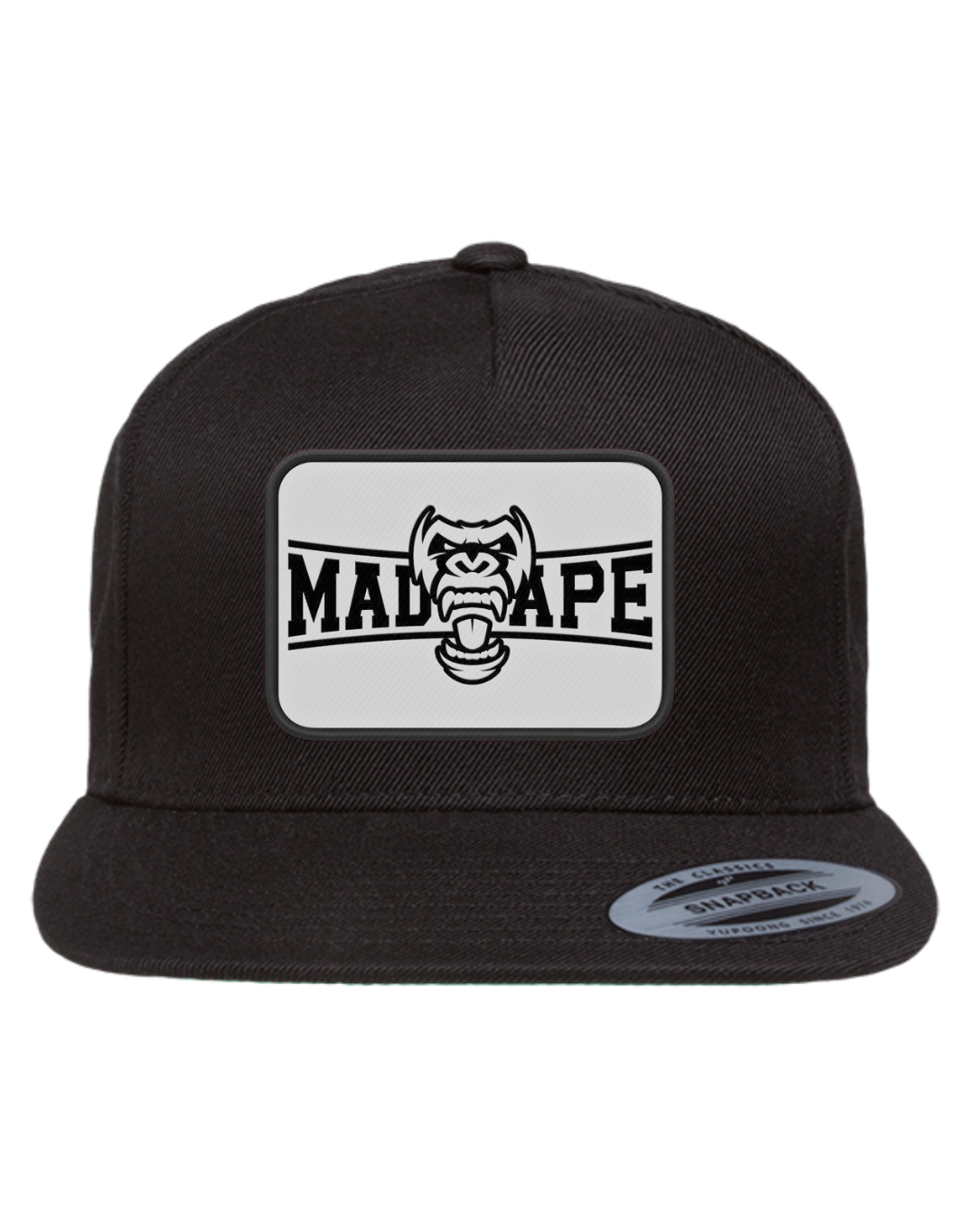 PatchWhite Yupoong Snap - Black