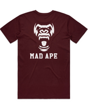 Core Words Tee - Burgundy/White