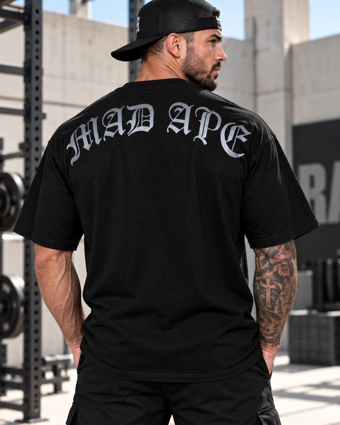 Oversized Graphic Tee - White Face