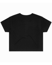 W Words Front Crop Tee - Black