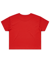W Words Front Crop Tee - Red