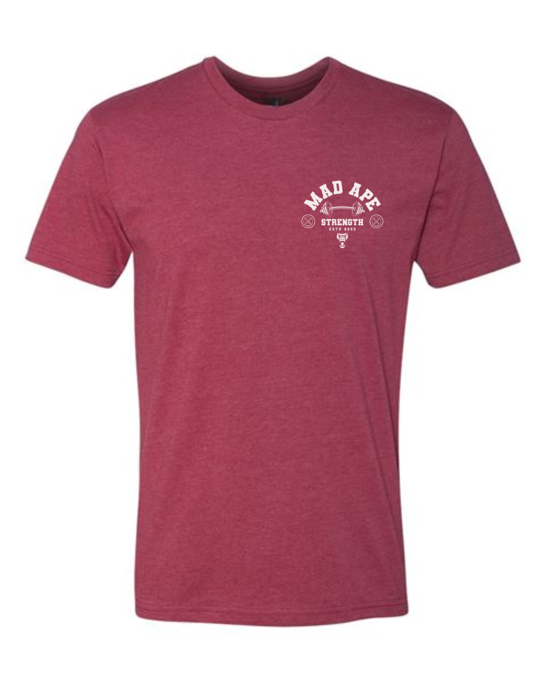 Barbell Strength Tee - Cardinal