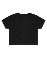 W Pentagon (Front) Crop Tee - Black