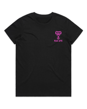 W Core Words Tee - Black/Pink