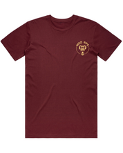 Core Circle Tee - Burgundy/Gold