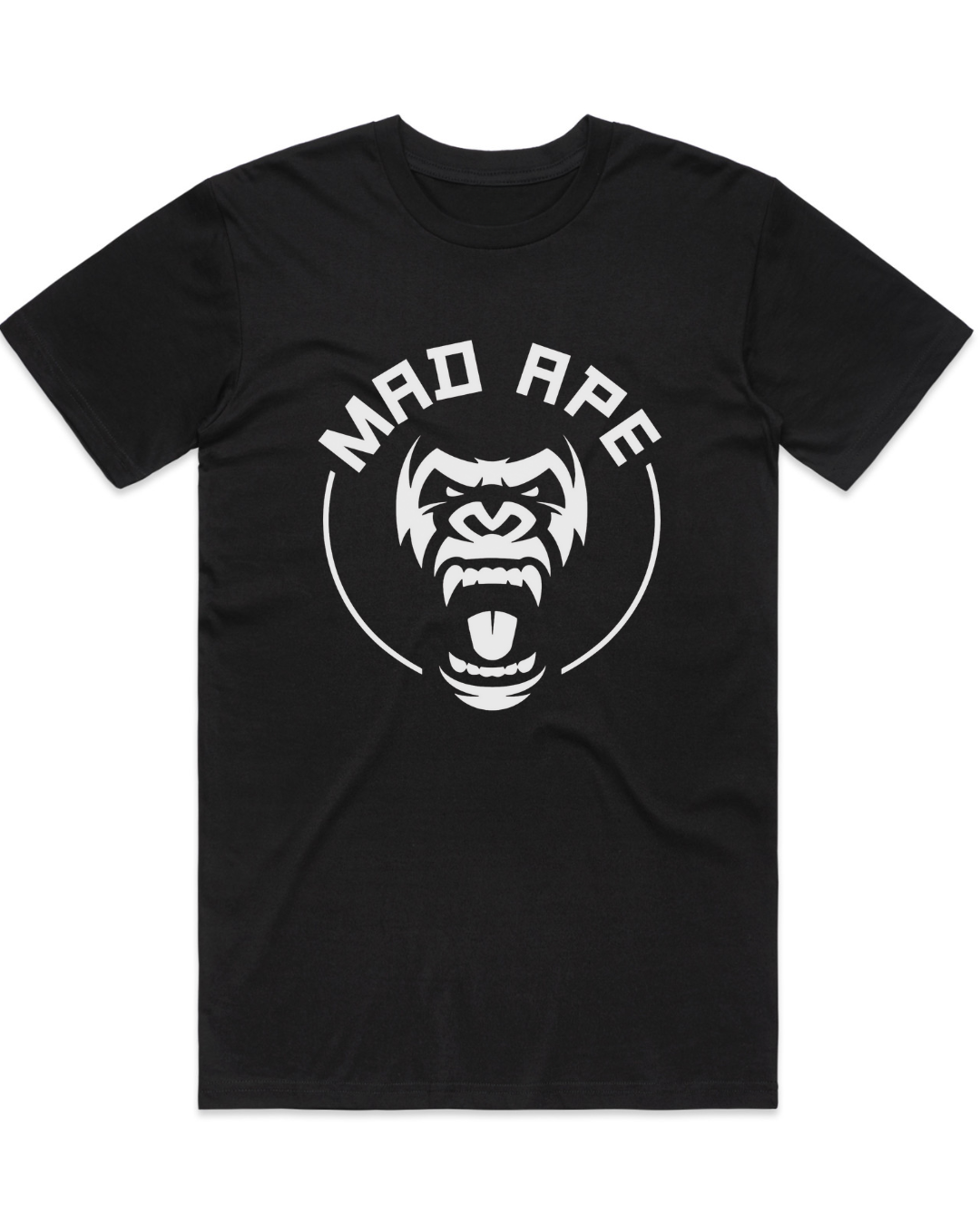 Circle Front Only Tee - Black