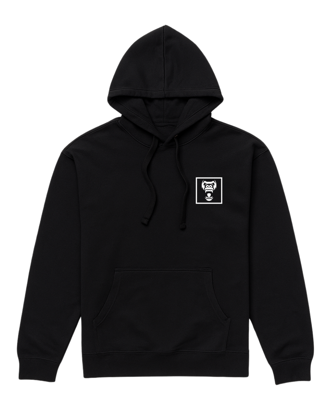 Square Vertical Hoodie - Black