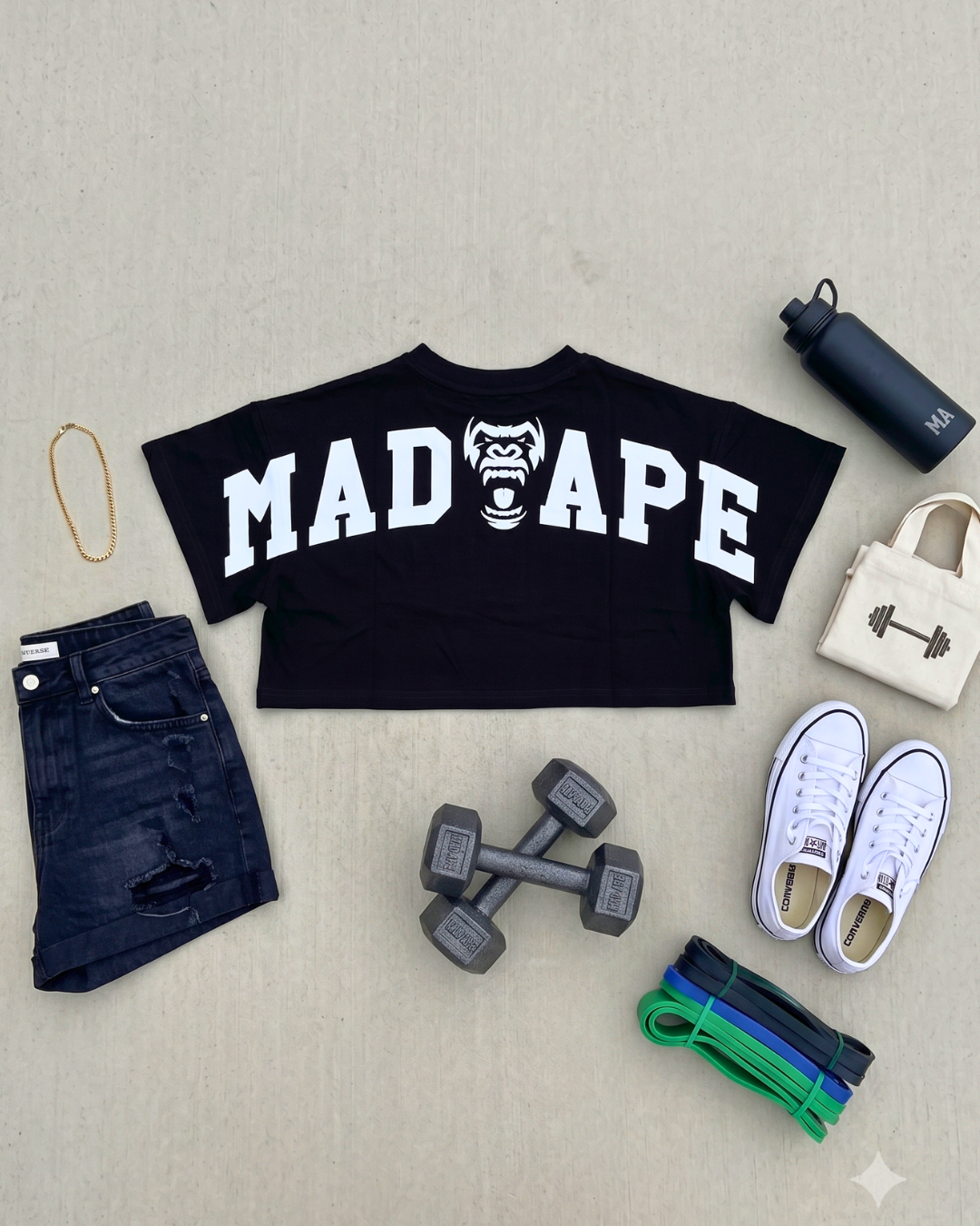 W Oversize Tee - Black