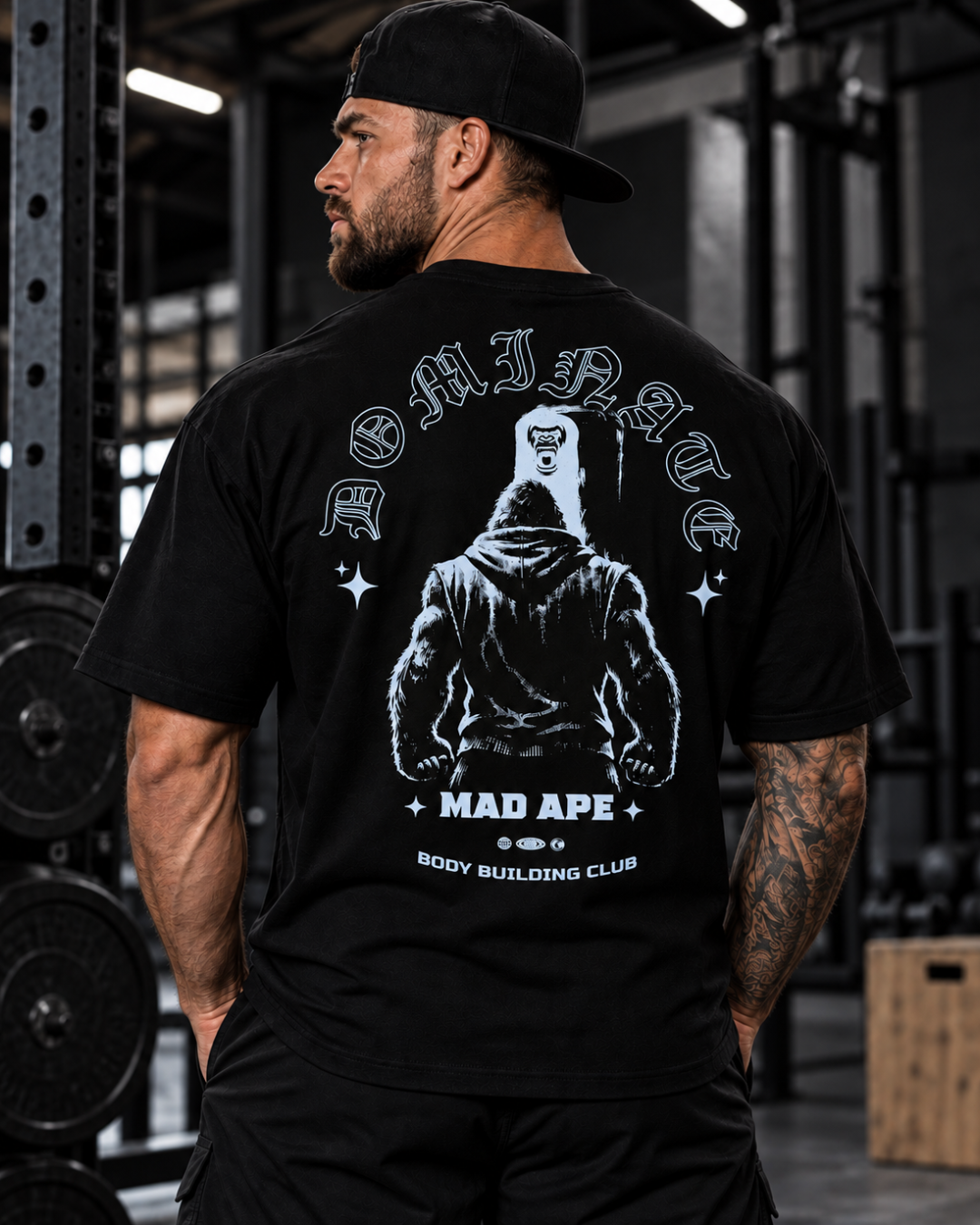 Oversized Graphic Tee - White Dominate
