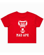 W Words Front Crop Tee - Red