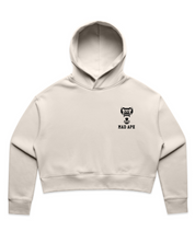W Core Words Crop Hoodie - Bone
