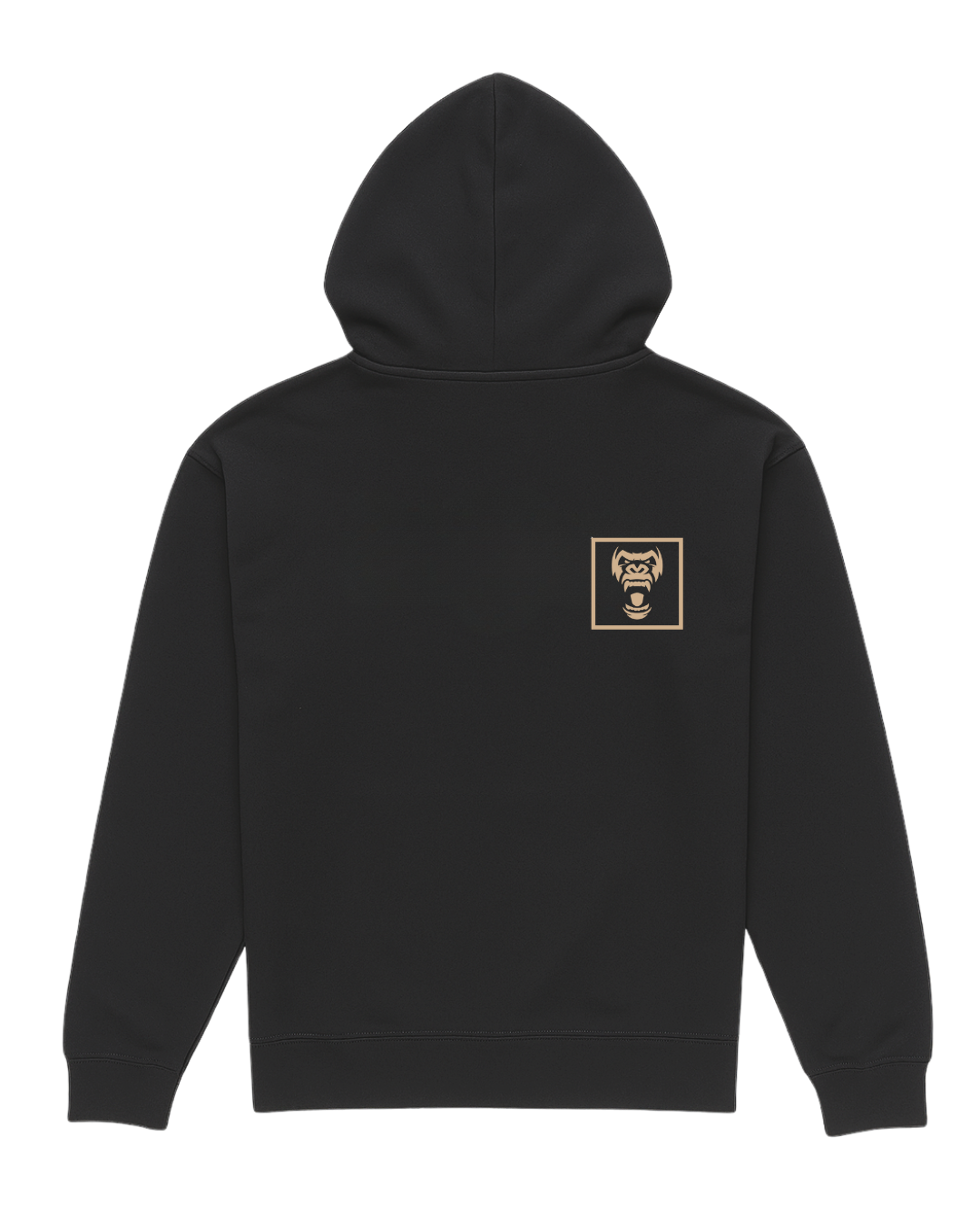 Square Vertical Hoodie - Black/Gold