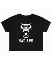 W Words Front Crop Tee - Black