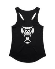W Words Front Racer Tank Black