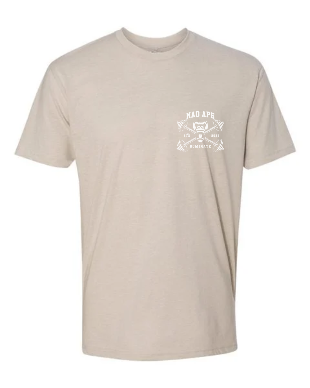 Barbell Dominate Tee - Bone/White