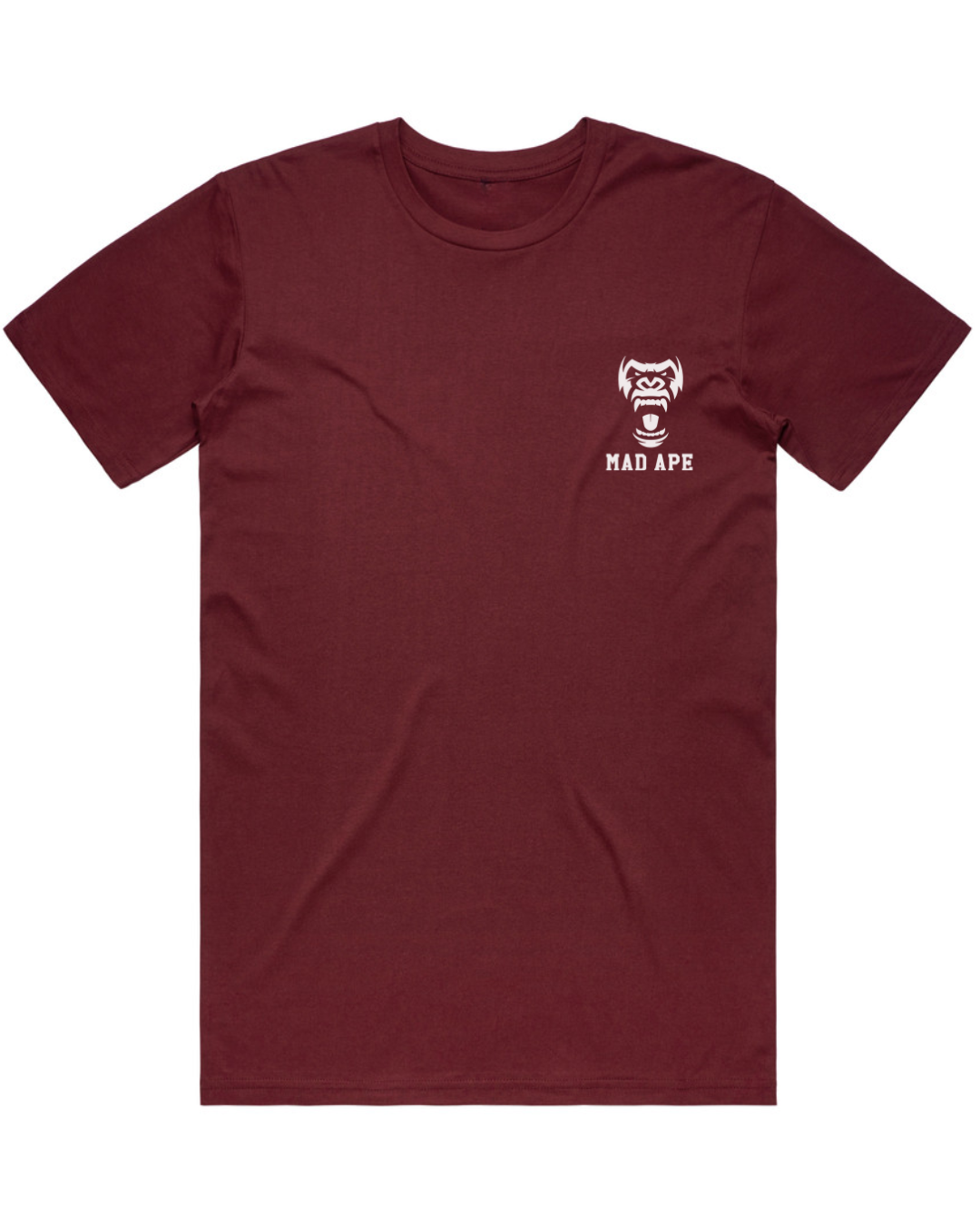 Core Words Tee - Burgundy/White