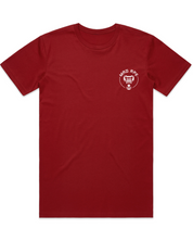 Core Circle Tee - Cardinal/White